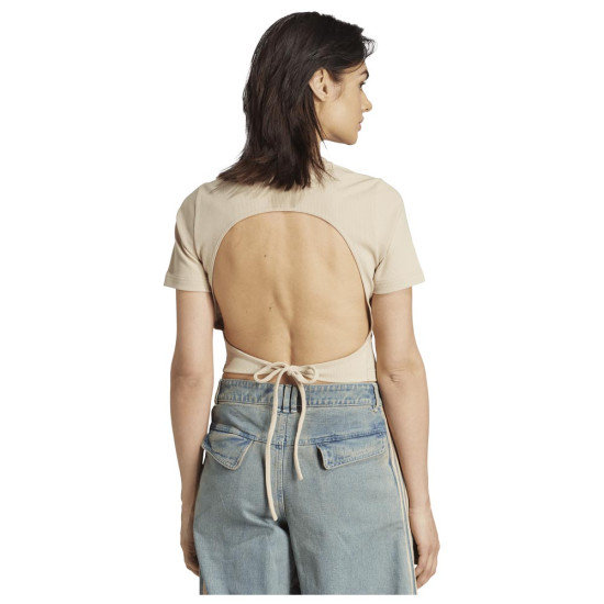 Adidas Γυναικεία κοντομάνικη μπλούζα Campus 2000 Back Cut Out Rib Tee